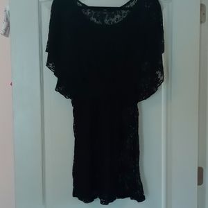 Black lacey sheer shirt/dress